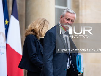 The Minister of the Economy, Bruno Le Maire, is leaving the Council of Ministers in Paris, France, on April 3, 2024. (