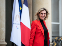 Deputy Minister of Agriculture Agnes Panier-Runacher is attending the Council of Ministers at the Elysee Palace in Paris, France, on April 3...