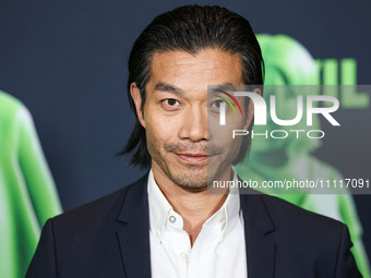 Nelson Lee arrives at the Los Angeles Special Screening Of A24's 'Civil War' held at the Academy Museum of Motion Pictures on April 2, 2024...