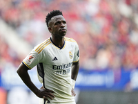 Vinicius Junior left winger of Real Madrid and Brazil during the LaLiga EA Sports match between CA Osasuna and Real Madrid CF at Estadio El...