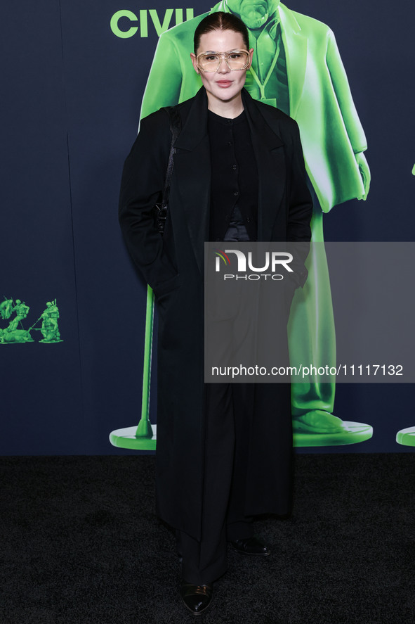 Millicent Hailes arrives at the Los Angeles Special Screening Of A24's 'Civil War' held at the Academy Museum of Motion Pictures on April 2,...