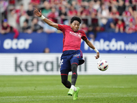 Johan Mojica left-back of Osasuna and Colombia during the LaLiga EA Sports match between CA Osasuna and Real Madrid CF at Estadio El Sadar o...