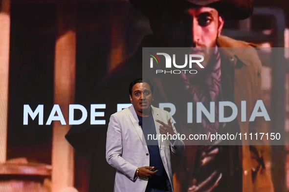 TM Narasimhan, Managing Director of Motorola India, is speaking at the launch event of the new Motorola Edge 50 Pro smartphone in New Delhi,...