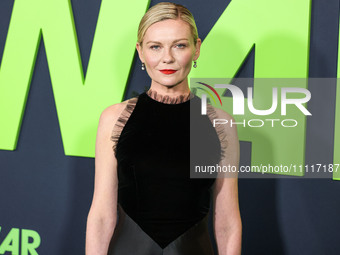 Kirsten Dunst arrives at the Los Angeles Special Screening Of A24's 'Civil War' held at the Academy Museum of Motion Pictures on April 2, 20...