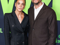 Alice Braga and Wagner Moura arrive at the Los Angeles Special Screening Of A24's 'Civil War' held at the Academy Museum of Motion Pictures...