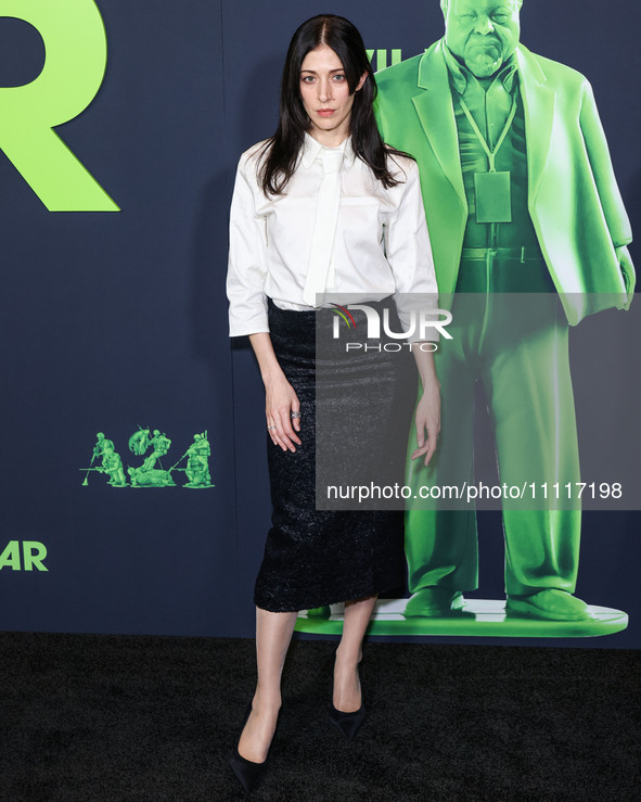 Caroline Polachek arrives at the Los Angeles Special Screening Of A24's 'Civil War' held at the Academy Museum of Motion Pictures on April 2...