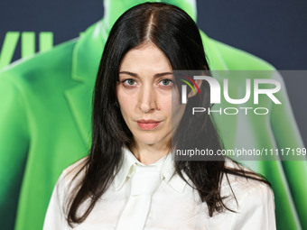 Caroline Polachek arrives at the Los Angeles Special Screening Of A24's 'Civil War' held at the Academy Museum of Motion Pictures on April 2...