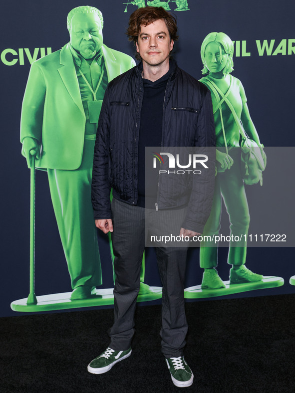 Fernando Grostein Andrade arrives at the Los Angeles Special Screening Of A24's 'Civil War' held at the Academy Museum of Motion Pictures on...