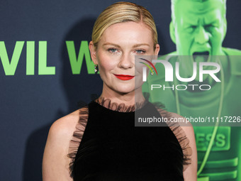 Kirsten Dunst arrives at the Los Angeles Special Screening Of A24's 'Civil War' held at the Academy Museum of Motion Pictures on April 2, 20...