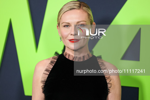 Kirsten Dunst arrives at the Los Angeles Special Screening Of A24's 'Civil War' held at the Academy Museum of Motion Pictures on April 2, 20...