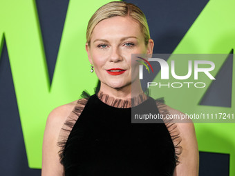 Kirsten Dunst arrives at the Los Angeles Special Screening Of A24's 'Civil War' held at the Academy Museum of Motion Pictures on April 2, 20...