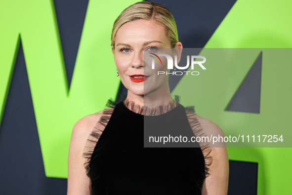 Kirsten Dunst arrives at the Los Angeles Special Screening Of A24's 'Civil War' held at the Academy Museum of Motion Pictures on April 2, 20...