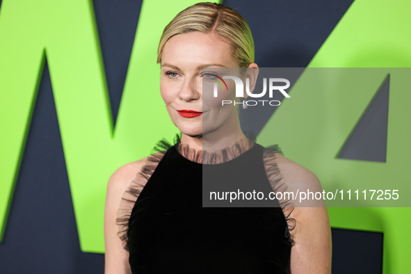 Kirsten Dunst arrives at the Los Angeles Special Screening Of A24's 'Civil War' held at the Academy Museum of Motion Pictures on April 2, 20...