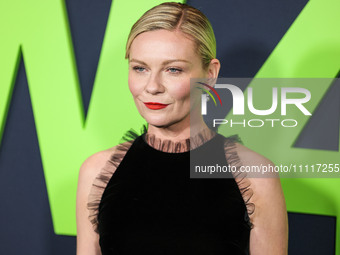 Kirsten Dunst arrives at the Los Angeles Special Screening Of A24's 'Civil War' held at the Academy Museum of Motion Pictures on April 2, 20...