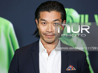 Nelson Lee arrives at the Los Angeles Special Screening Of A24's 'Civil War' held at the Academy Museum of Motion Pictures on April 2, 2024...