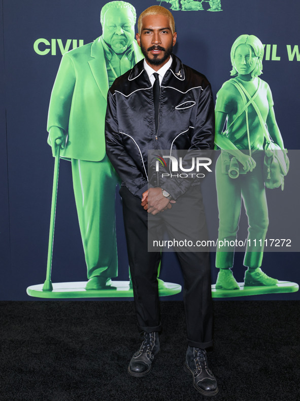 Calvin Seabrooks arrives at the Los Angeles Special Screening Of A24's 'Civil War' held at the Academy Museum of Motion Pictures on April 2,...