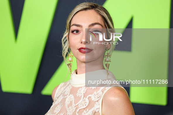 Melissa Saint-Amand arrives at the Los Angeles Special Screening Of A24's 'Civil War' held at the Academy Museum of Motion Pictures on April...