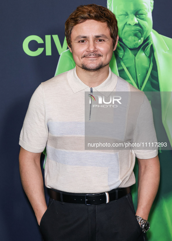 Arturo Castro arrives at the Los Angeles Special Screening Of A24's 'Civil War' held at the Academy Museum of Motion Pictures on April 2, 20...