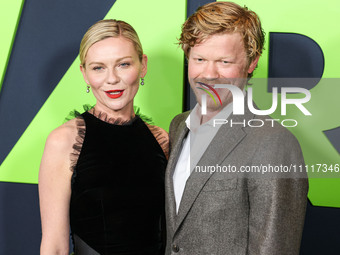 Kirsten Dunst and husband Jesse Plemons arrive at the Los Angeles Special Screening Of A24's 'Civil War' held at the Academy Museum of Motio...