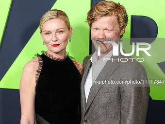 Kirsten Dunst and husband Jesse Plemons arrive at the Los Angeles Special Screening Of A24's 'Civil War' held at the Academy Museum of Motio...