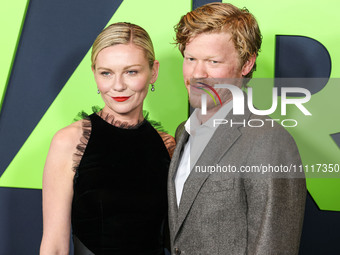 Kirsten Dunst and husband Jesse Plemons arrive at the Los Angeles Special Screening Of A24's 'Civil War' held at the Academy Museum of Motio...