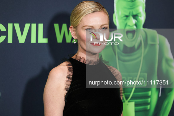 Kirsten Dunst arrives at the Los Angeles Special Screening Of A24's 'Civil War' held at the Academy Museum of Motion Pictures on April 2, 20...