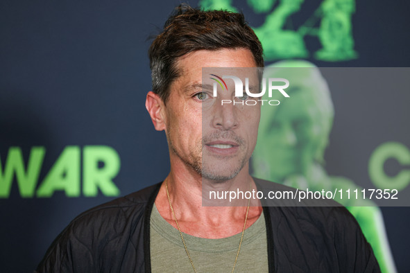 Simon Rex arrives at the Los Angeles Special Screening Of A24's 'Civil War' held at the Academy Museum of Motion Pictures on April 2, 2024 i...