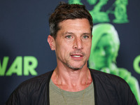 Simon Rex arrives at the Los Angeles Special Screening Of A24's 'Civil War' held at the Academy Museum of Motion Pictures on April 2, 2024 i...