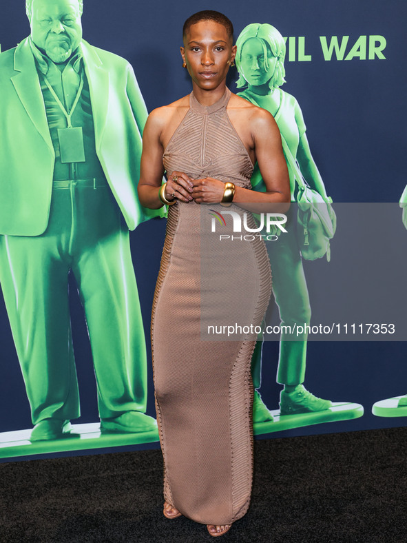 Jojo T. Gibbs arrives at the Los Angeles Special Screening Of A24's 'Civil War' held at the Academy Museum of Motion Pictures on April 2, 20...