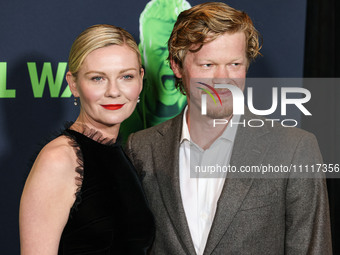 Kirsten Dunst and husband Jesse Plemons arrive at the Los Angeles Special Screening Of A24's 'Civil War' held at the Academy Museum of Motio...