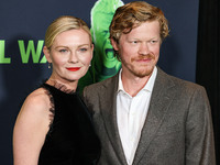 Kirsten Dunst and husband Jesse Plemons arrive at the Los Angeles Special Screening Of A24's 'Civil War' held at the Academy Museum of Motio...