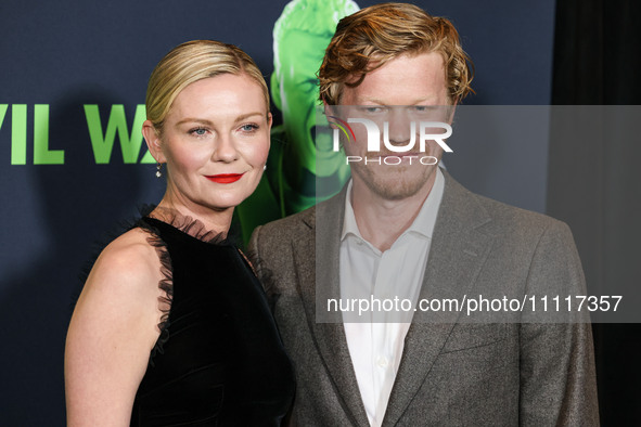 Kirsten Dunst and husband Jesse Plemons arrive at the Los Angeles Special Screening Of A24's 'Civil War' held at the Academy Museum of Motio...