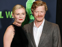 Kirsten Dunst and husband Jesse Plemons arrive at the Los Angeles Special Screening Of A24's 'Civil War' held at the Academy Museum of Motio...