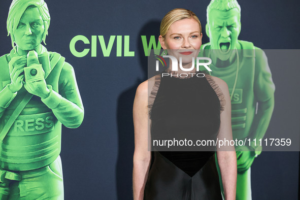 Kirsten Dunst arrives at the Los Angeles Special Screening Of A24's 'Civil War' held at the Academy Museum of Motion Pictures on April 2, 20...