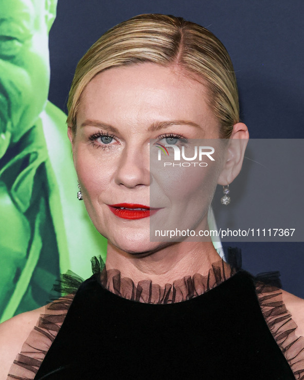 Kirsten Dunst arrives at the Los Angeles Special Screening Of A24's 'Civil War' held at the Academy Museum of Motion Pictures on April 2, 20...