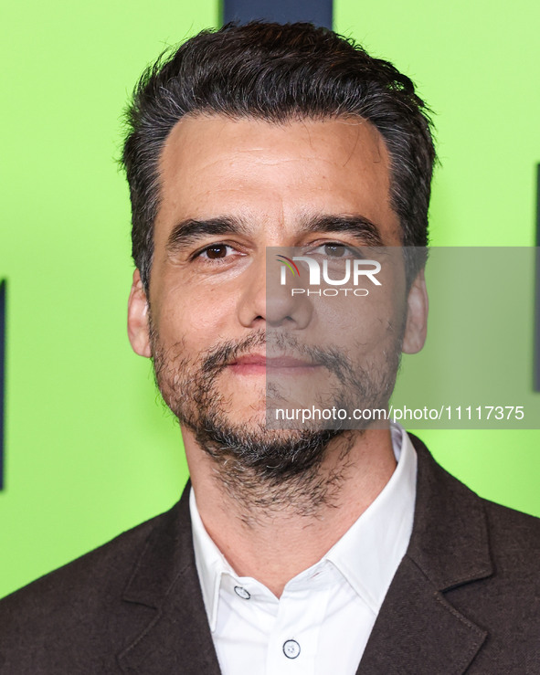 Wagner Moura arrives at the Los Angeles Special Screening Of A24's 'Civil War' held at the Academy Museum of Motion Pictures on April 2, 202...