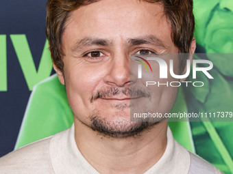 Arturo Castro arrives at the Los Angeles Special Screening Of A24's 'Civil War' held at the Academy Museum of Motion Pictures on April 2, 20...