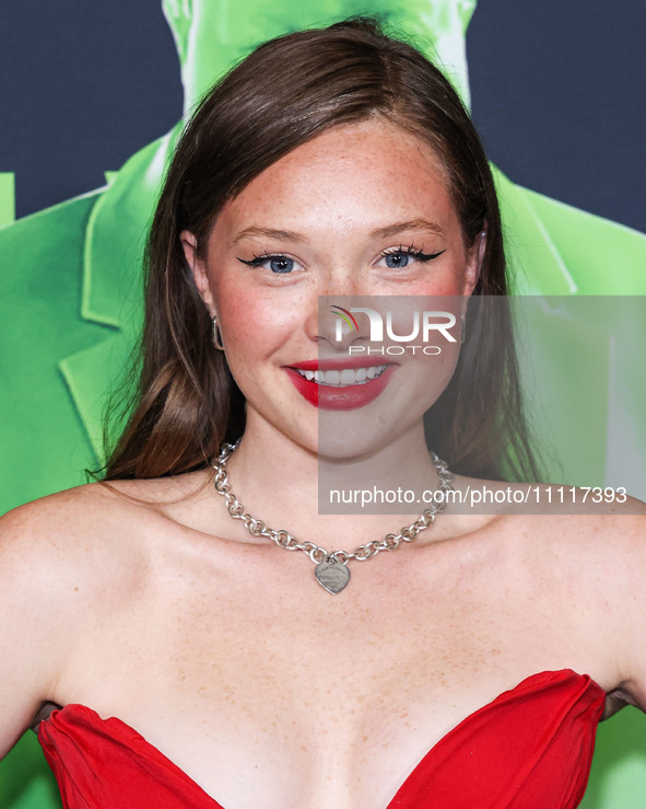 Zoe Colletti arrives at the Los Angeles Special Screening Of A24's 'Civil War' held at the Academy Museum of Motion Pictures on April 2, 202...