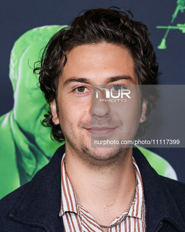 Nat Wolff arrives at the Los Angeles Special Screening Of A24's 'Civil War' held at the Academy Museum of Motion Pictures on April 2, 2024 i...