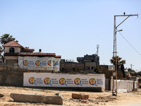 The headquarters of the World Central Kitchen is closed in the central Gaza Strip, west of Nuseirat, on April 3, two days after a convoy of...