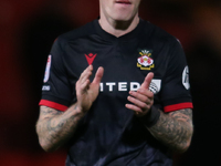 James McClean of Wrexham is playing in the Sky Bet League 2 match between Doncaster Rovers and Wrexham at the Keepmoat Stadium in Doncaster,...