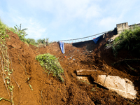 The atmosphere of the Bogor-Ciawi-Sukabumi (Bocimi) Sukabumi Toll Road is tense following the landslide disaster in Sukabumi, Indonesia, on...