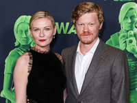 Kirsten Dunst and husband Jesse Plemons arrive at the Los Angeles Special Screening Of A24's 'Civil War' held at the Academy Museum of Motio...