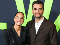 Alice Braga and Wagner Moura arrive at the Los Angeles Special Screening Of A24's 'Civil War' held at the Academy Museum of Motion Pictures...