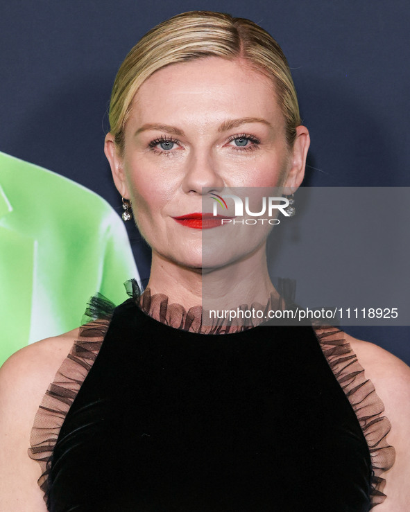 Kirsten Dunst arrives at the Los Angeles Special Screening Of A24's 'Civil War' held at the Academy Museum of Motion Pictures on April 2, 20...