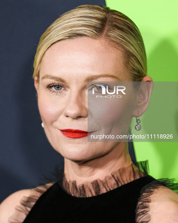 Kirsten Dunst arrives at the Los Angeles Special Screening Of A24's 'Civil War' held at the Academy Museum of Motion Pictures on April 2, 20...