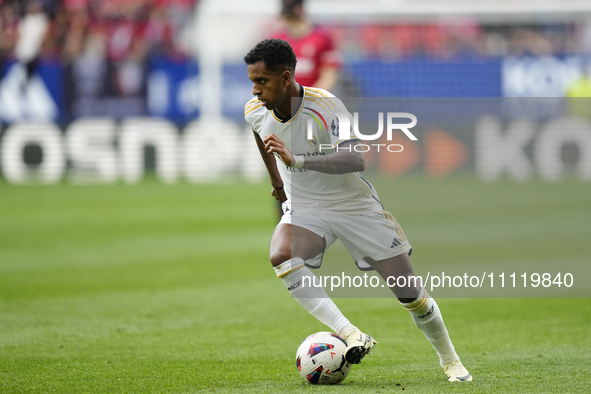 Rodrygo Goes right winger of Real Madrid and Brazil during the LaLiga EA Sports match between CA Osasuna and Real Madrid CF at Estadio El Sa...