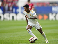 Rodrygo Goes right winger of Real Madrid and Brazil during the LaLiga EA Sports match between CA Osasuna and Real Madrid CF at Estadio El Sa...