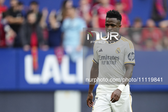 Vinicius Junior left winger of Real Madrid and Brazil during the LaLiga EA Sports match between CA Osasuna and Real Madrid CF at Estadio El...