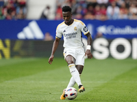 Vinicius Junior left winger of Real Madrid and Brazil during the LaLiga EA Sports match between CA Osasuna and Real Madrid CF at Estadio El...